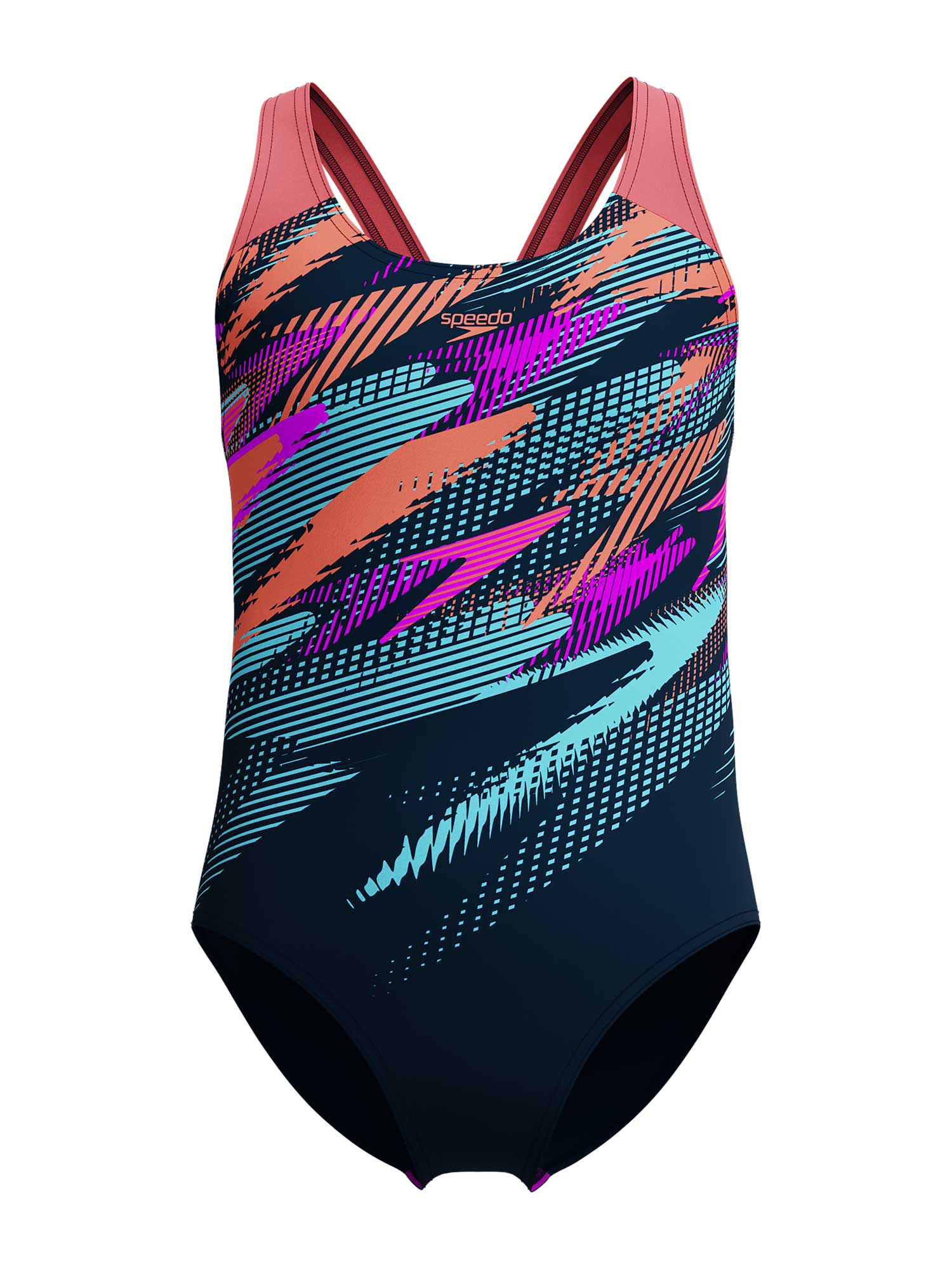 SPEEDO Цял бански GIRLS DIGITAL ALLOVER SPLASHBACK
