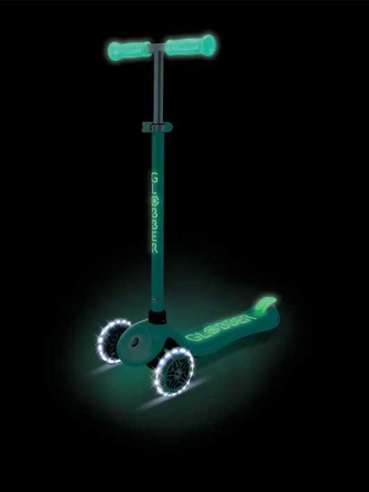 GLOBBER Светеща тротинетка PRIMO PLUS GLOW LIGHTS
