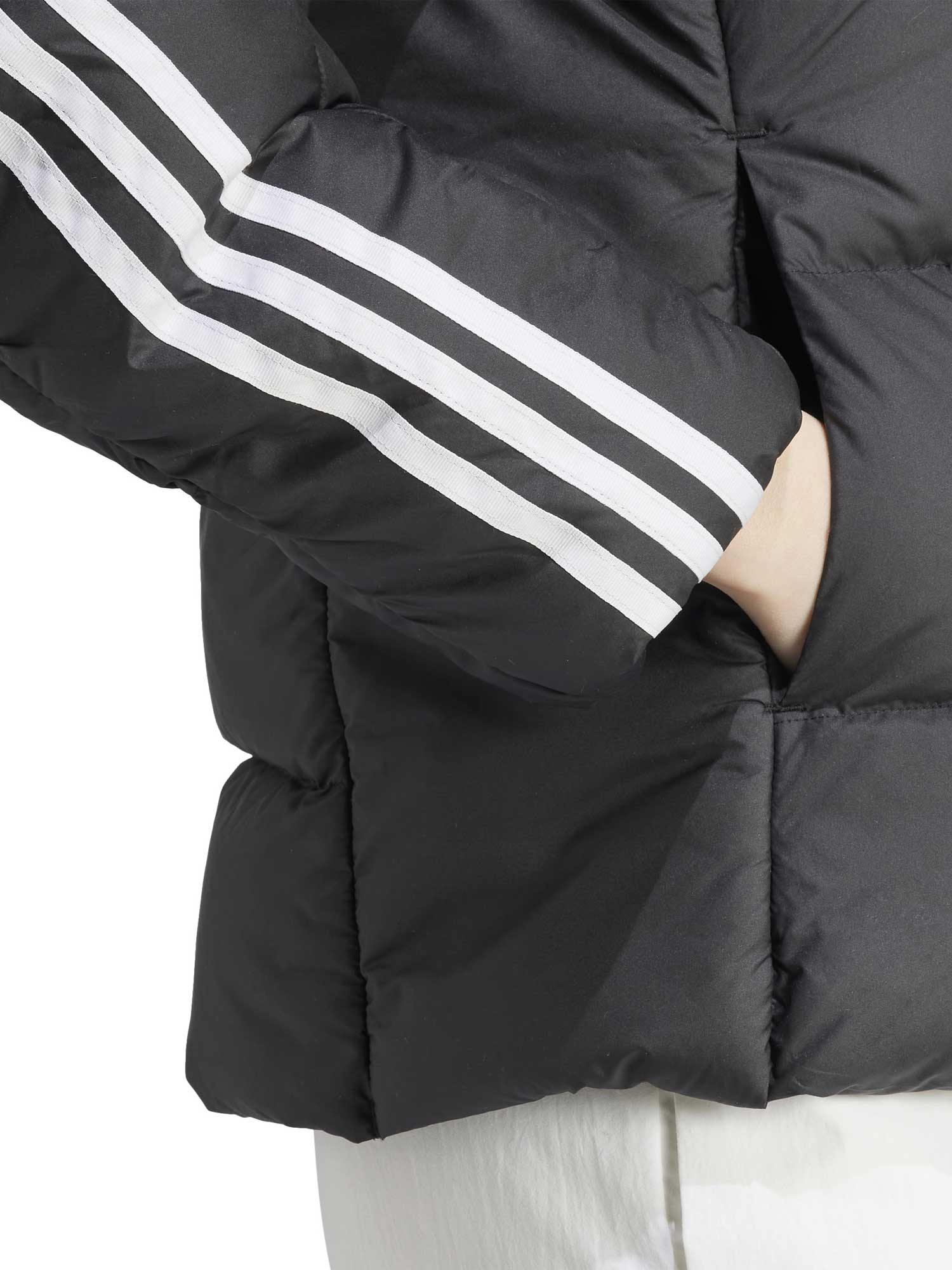 ADIDAS SPORTSWEAR Яке Essentials 3-Stripes Mid Down Hooded