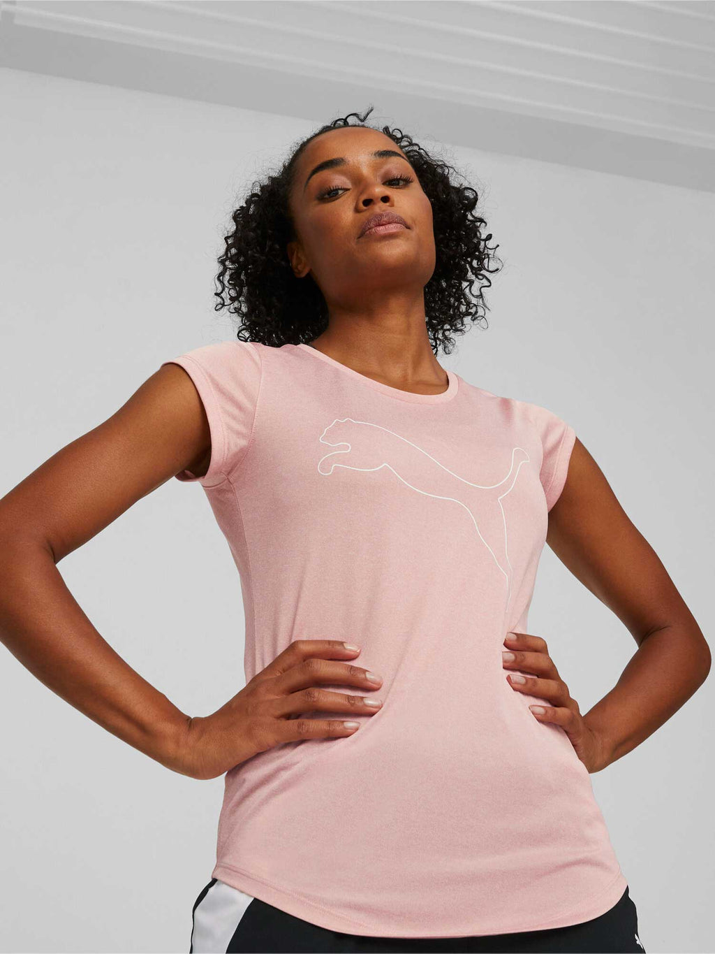 PUMA Тениска PERFORMANCE HEATHER CAT TEE W