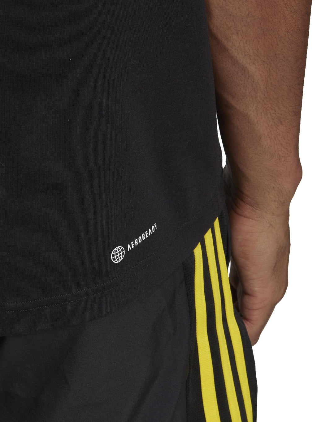 ADIDAS Тениска AEROREADY Workout Silicone Print Linear