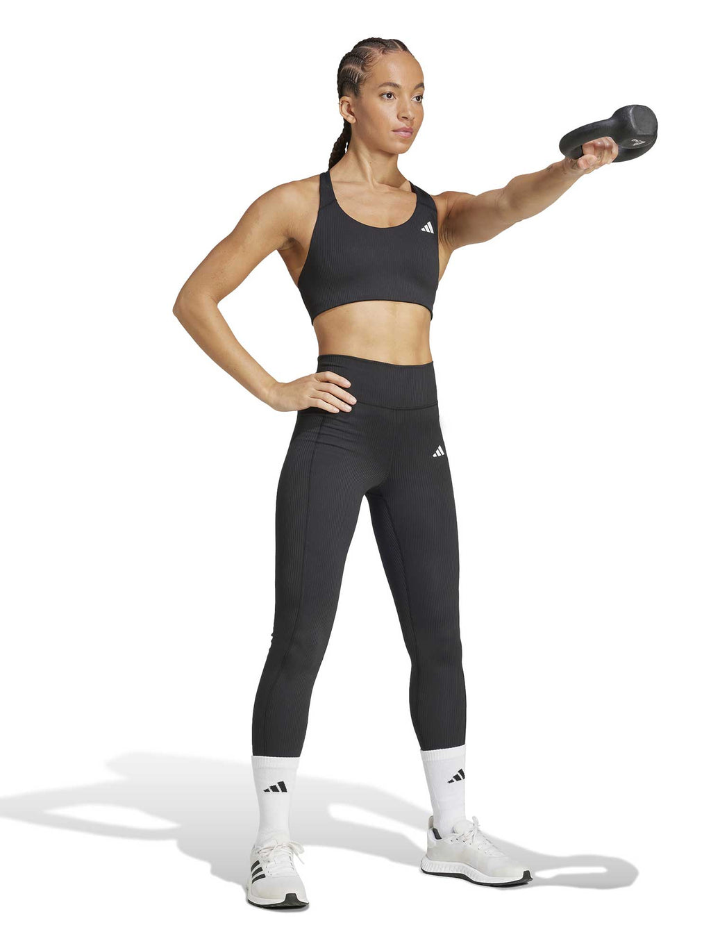 ADIDAS PERFORMANCE Спортен сутиен Powerimpact Rib Medium Support