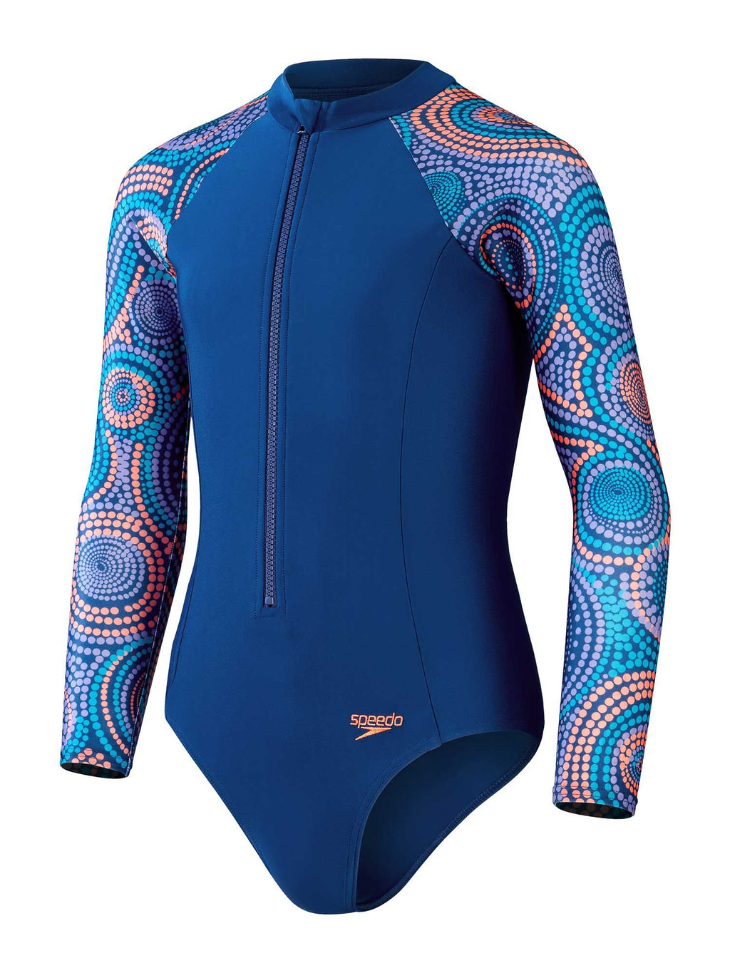 SPEEDO Цял бански GIRLS LONG SLEEVE SWIMSUIT