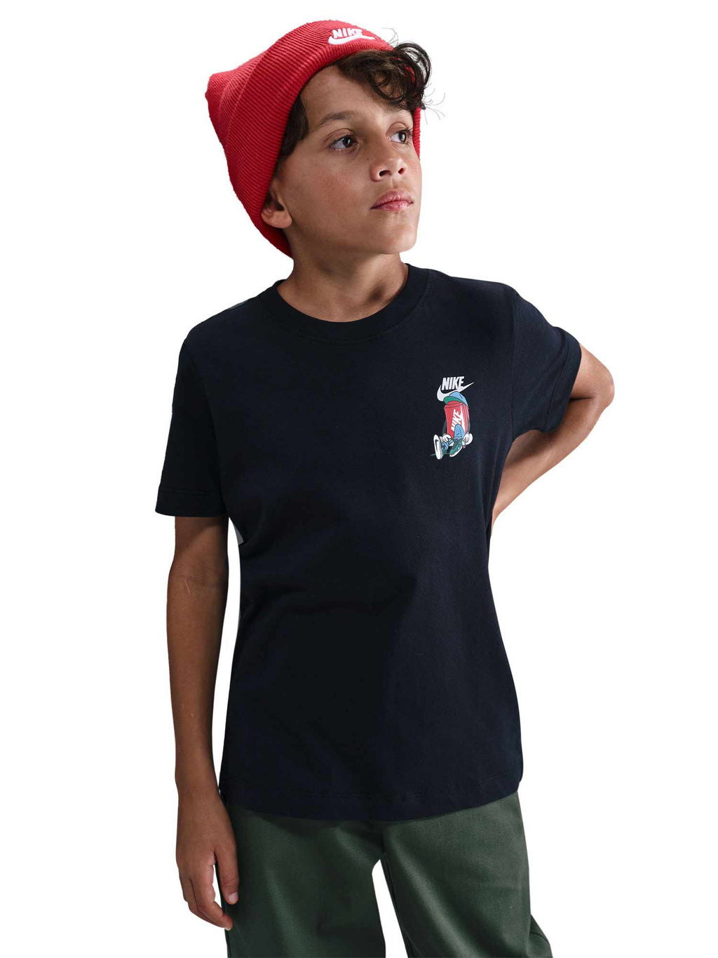 NIKE Тениска K NSW TEE BOXY SMITH