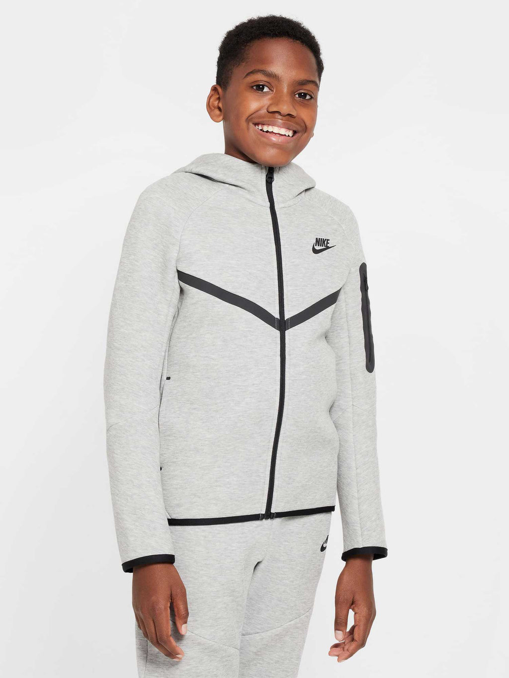 NIKE Суитшърт B NSW TCH FLC FZ - PD