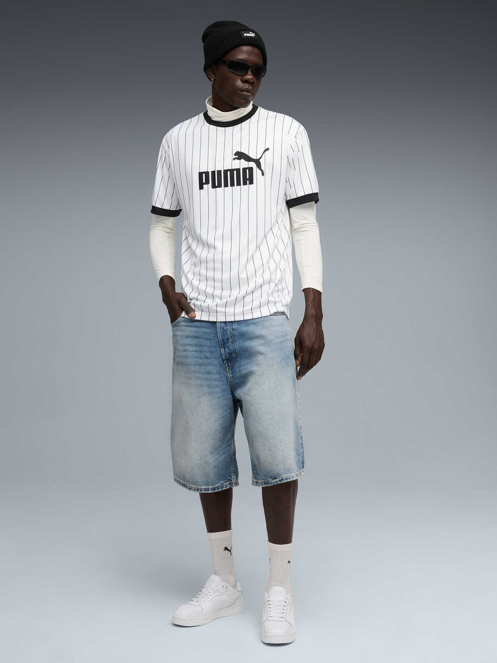 PUMA Тениска ESS Striped Jersey