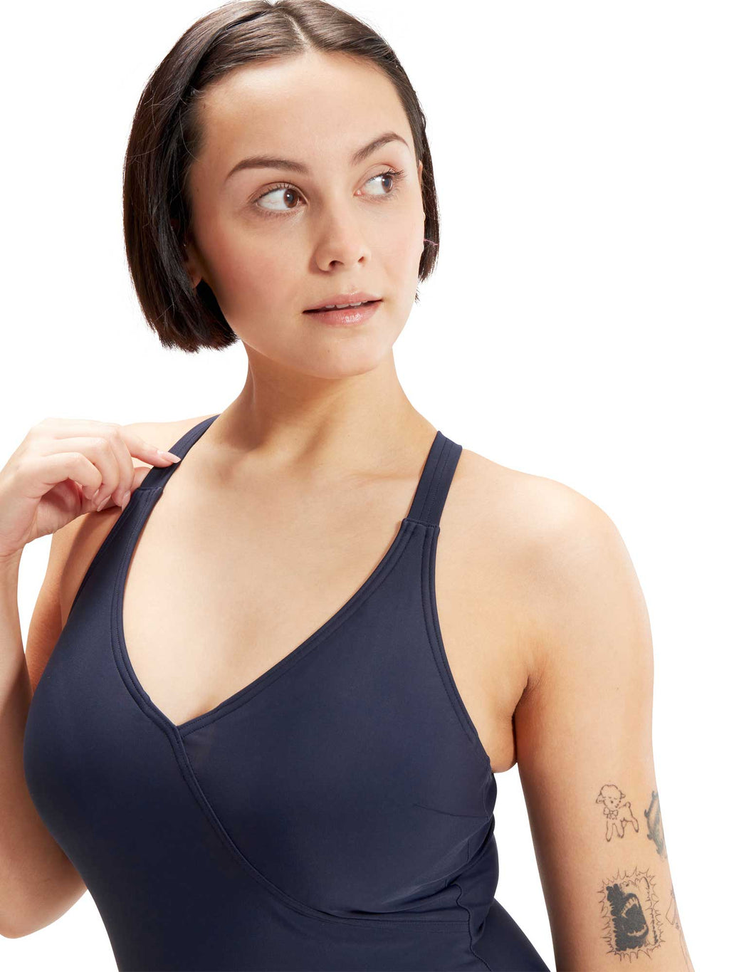 SPEEDO Цял бански WOMENS SHAPING CONTOURECLIPSE PRINTED