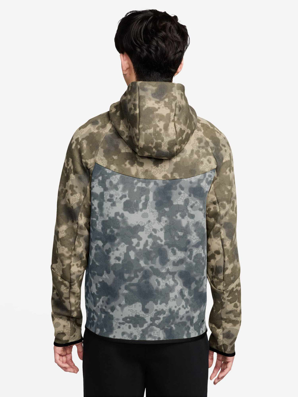 NIKE Суитшърт M NK TECH FLC WR FZ JKT CAMO