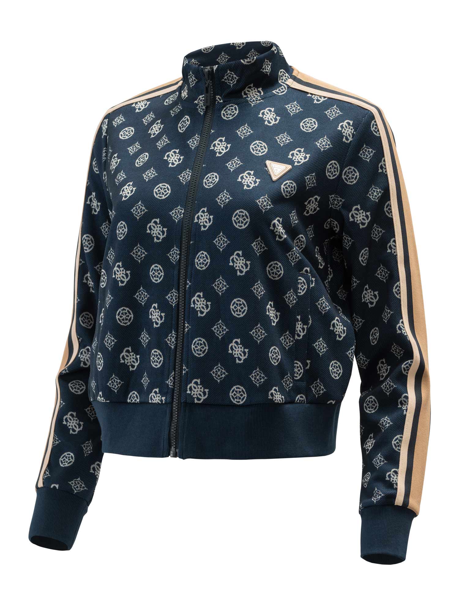 GUESS Спортно горнище PEONY TAPED FULLZIP