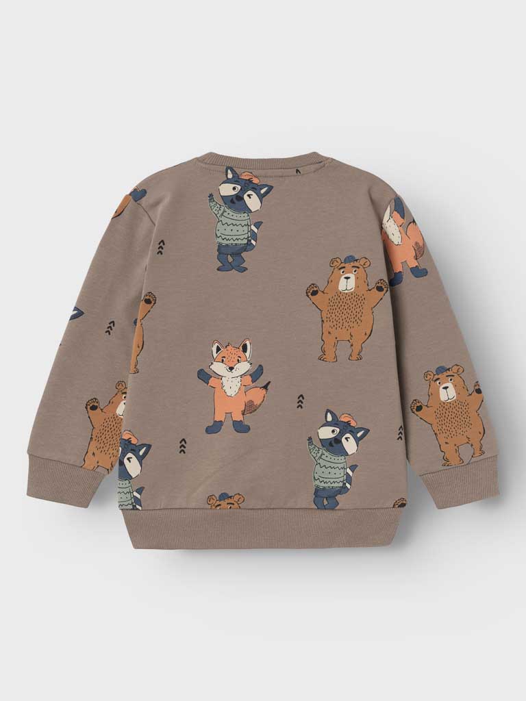 NAME IT Блуза NMMOLANDER NREG LIGHT SWEAT BRU