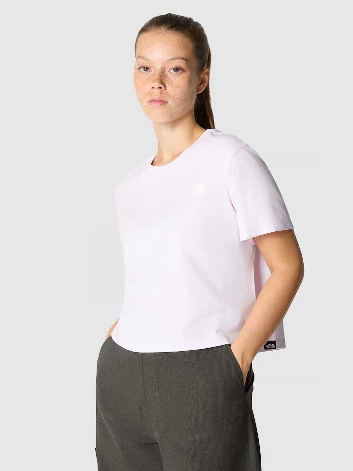 THE NORTH FACE Тениска W SIMPLE DOME CROPPED SLIM TEE