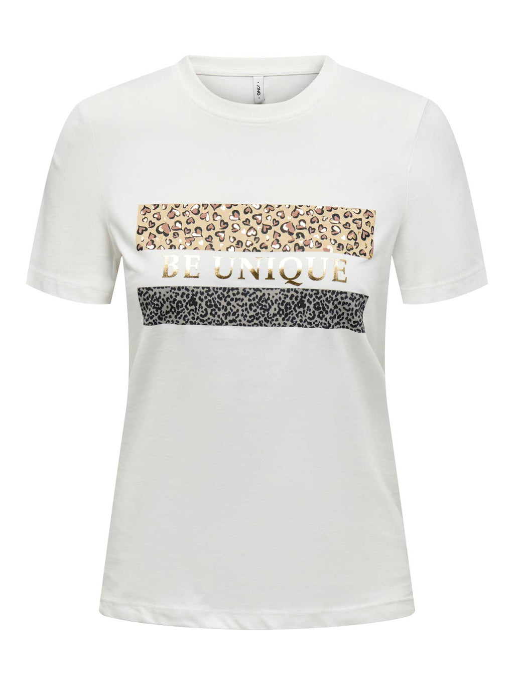 ONLY Тениска ONLTANYA LIFE REG S/S LEO PRINT TOP JRS