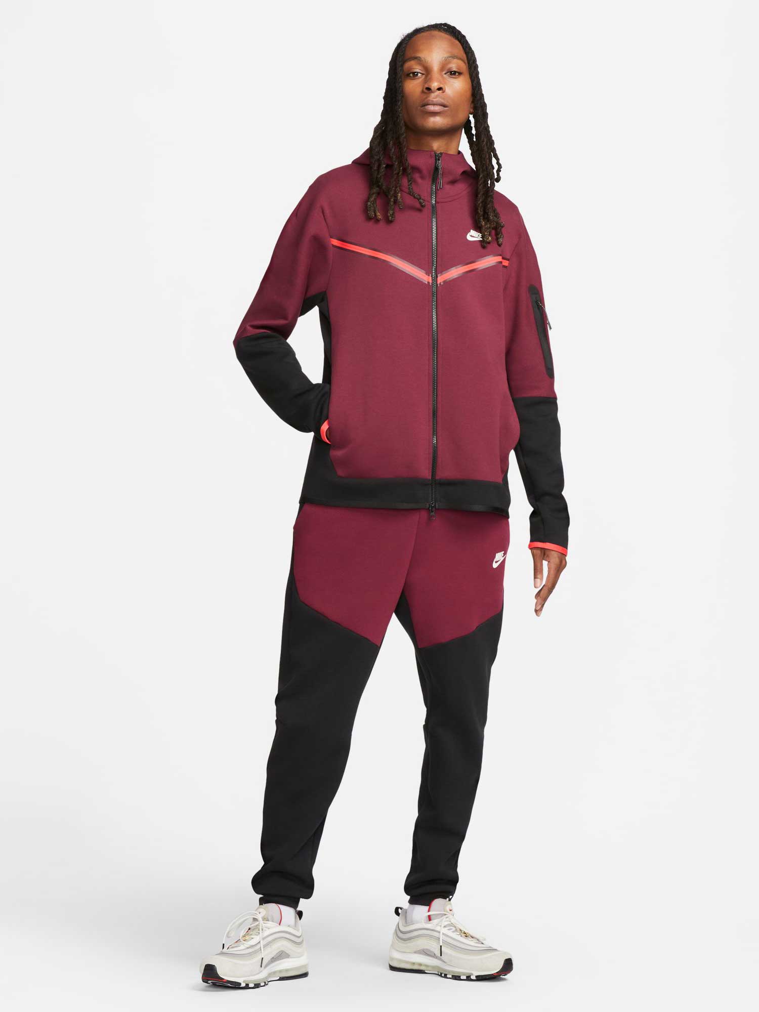 NIKE Суитшърт M NSW TCH FLC HOODIE FZ WR