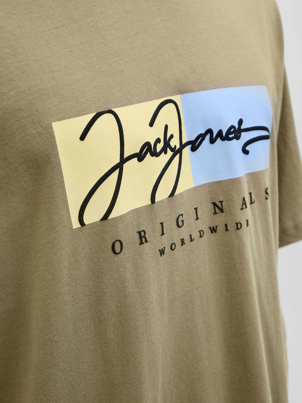 JACK & JONES Тениска JORFREDERIKSBERG BOX SCRIPT TEE SS CN LN