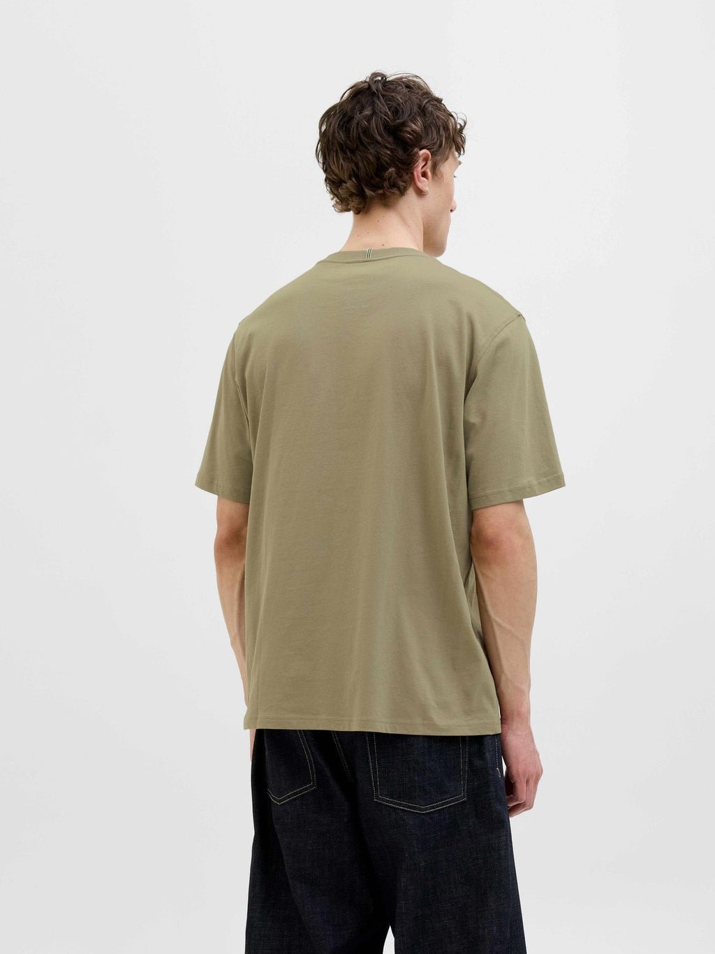JACK & JONES Тениска JORFREDERIKSBERG BOX SCRIPT TEE SS CN LN