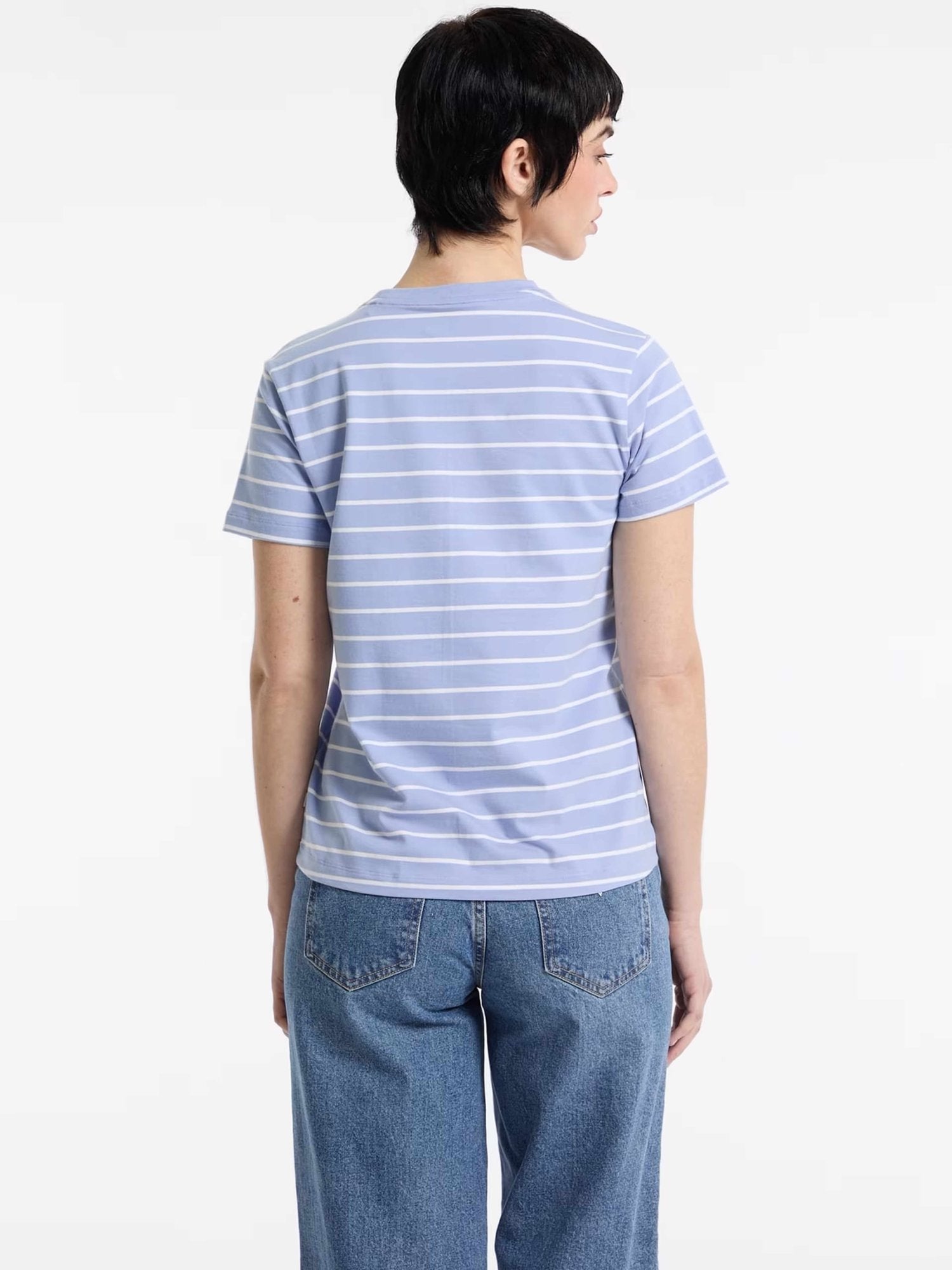 GUESS JEANS Тениска GJ SS CN REG YD STRIPED TEE