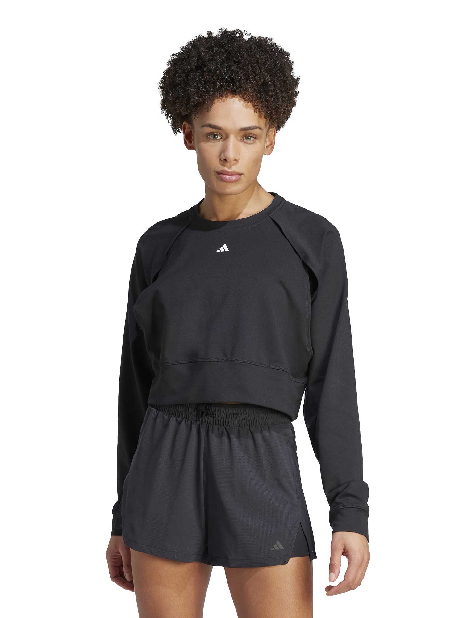 ADIDAS PERFORMANCE Блуза Power AEROREADY Crop Cover-Up