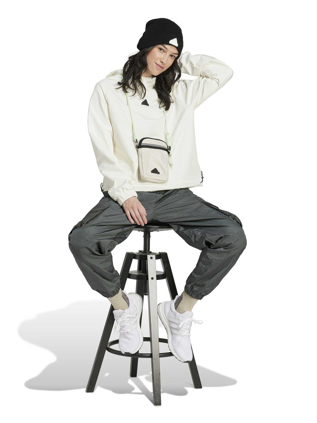 ADIDAS SPORTSWEAR Суитшърт City Escape Hoodie With Bungee Cord