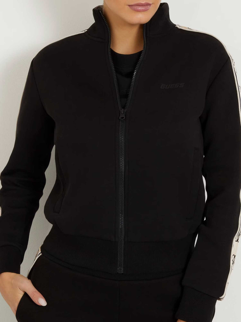 GUESS Спортно горнище BRITNEY FULL ZIP SWEATSHIRT