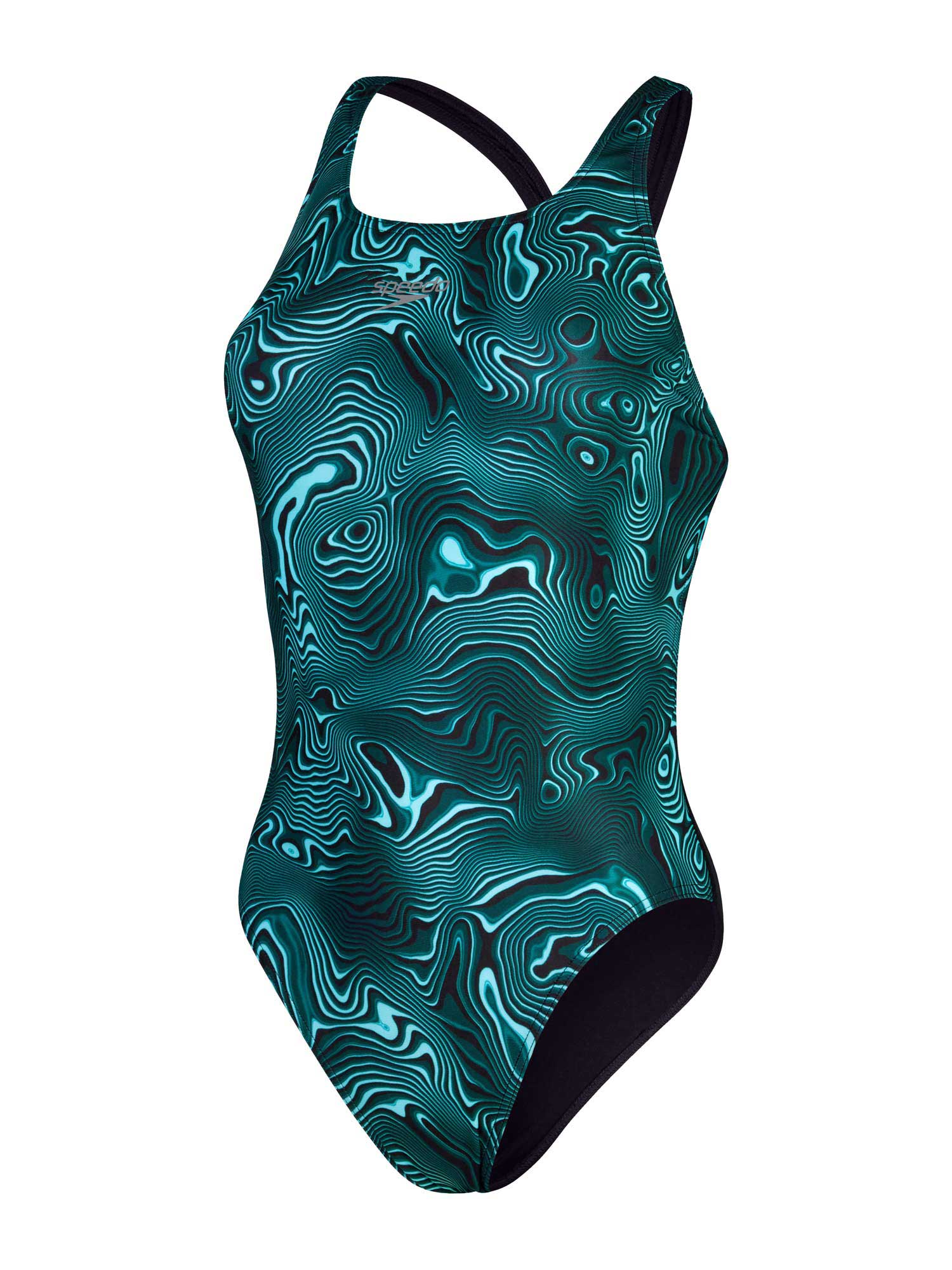 SPEEDO Цял бански ALLOVER DIGITAL POWERBACK