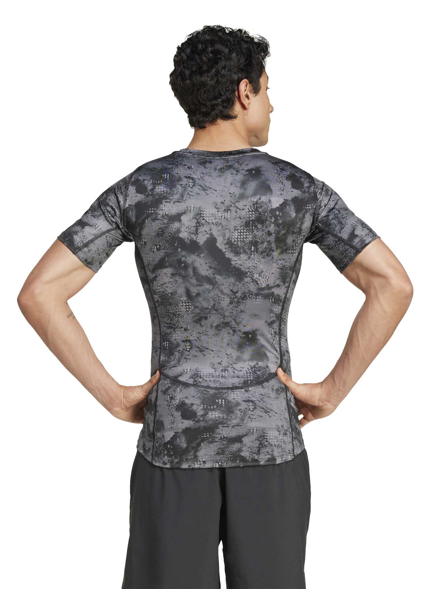 ADIDAS PERFORMANCE Тениска TECHFIT TRAINING AOP T-SHIRT
