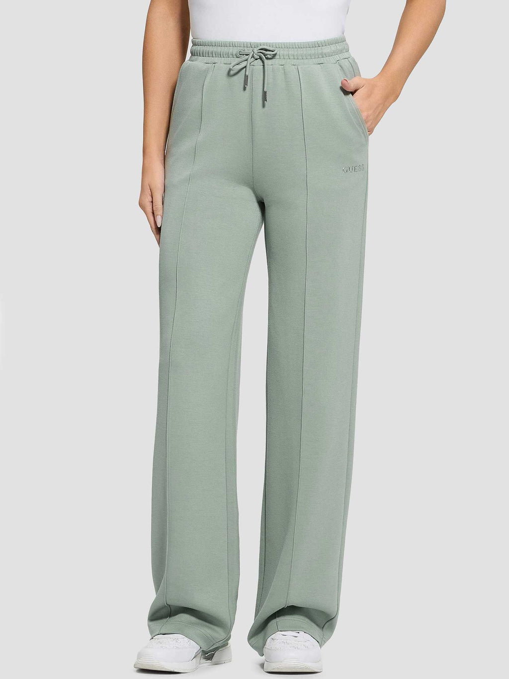 GUESS Спортно долнище GELSEY STRAIGHT LEG PANTS