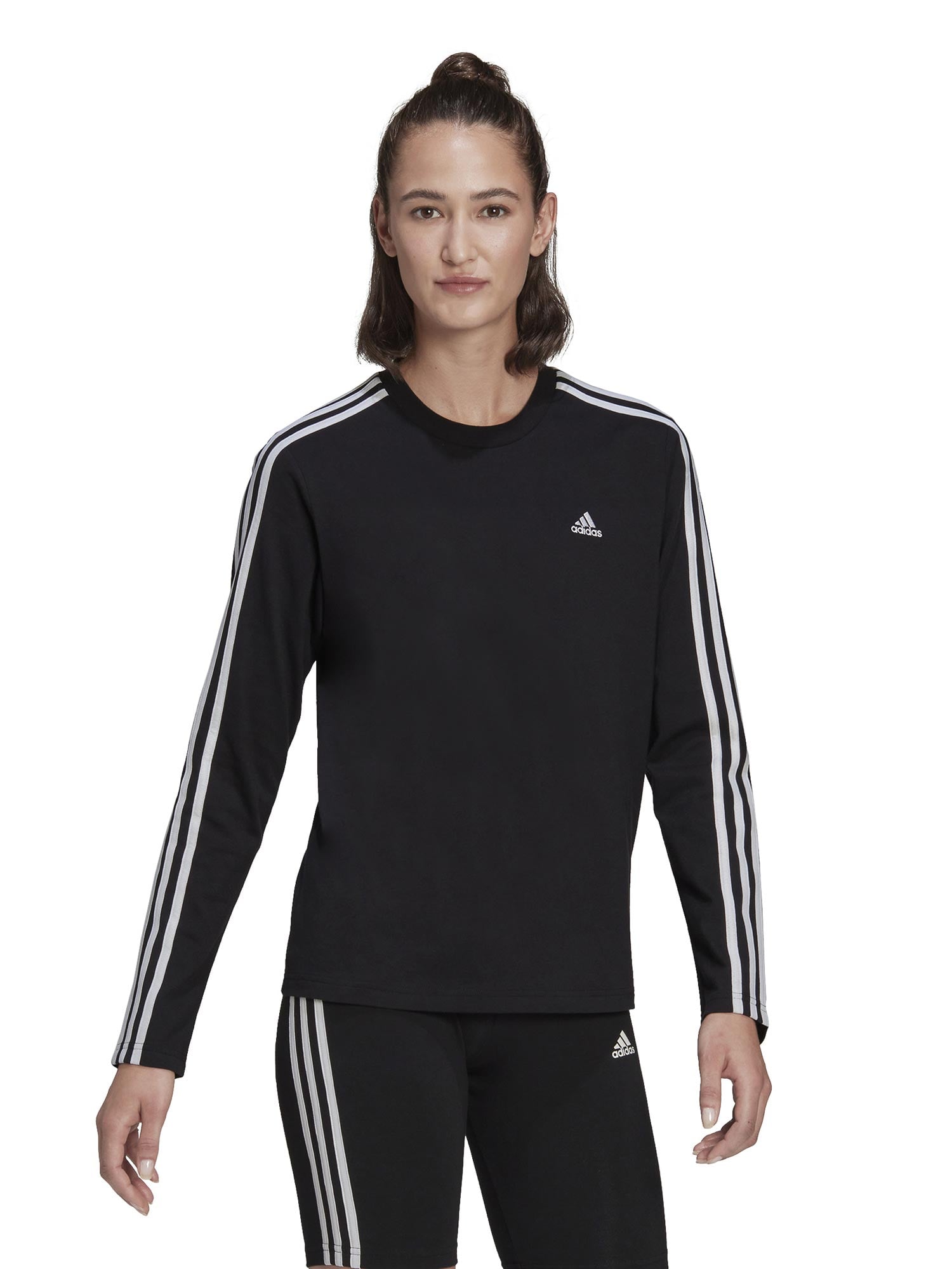 ADIDAS SPORTSWEAR Блуза Essentials 3-Stripes Long-Sleeve Top