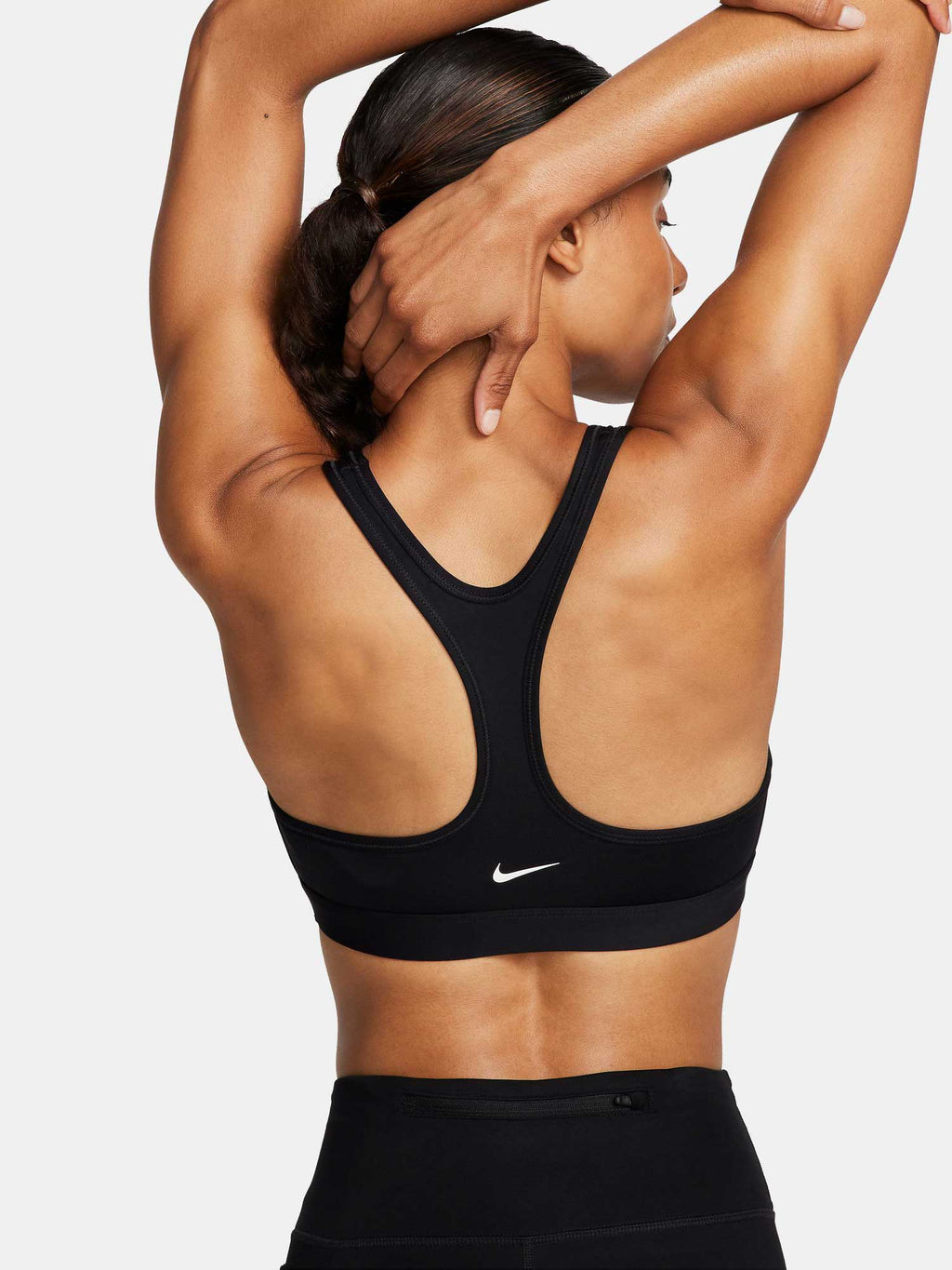 NIKE Спортен сутиен W NK SWSH LS HBR BRA