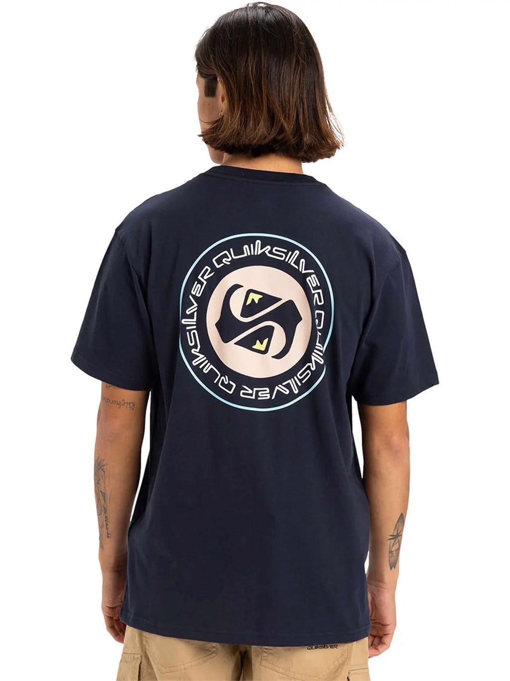 QUIKSILVER Тениска CIRCLE BACK SS