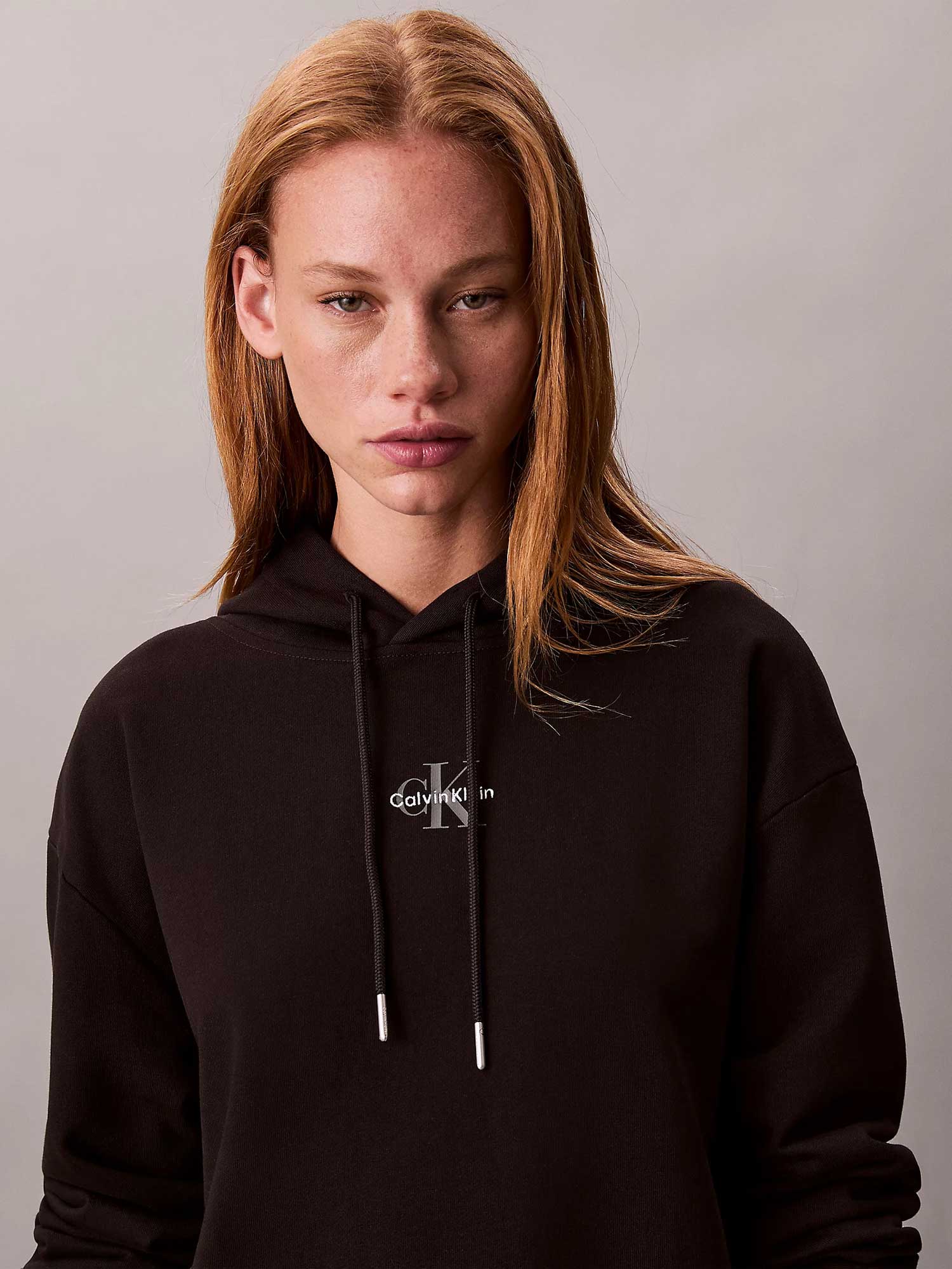 Calvin Klein Jeans Рокля LS MONOLOGO PREMIUM TERRY HOOD