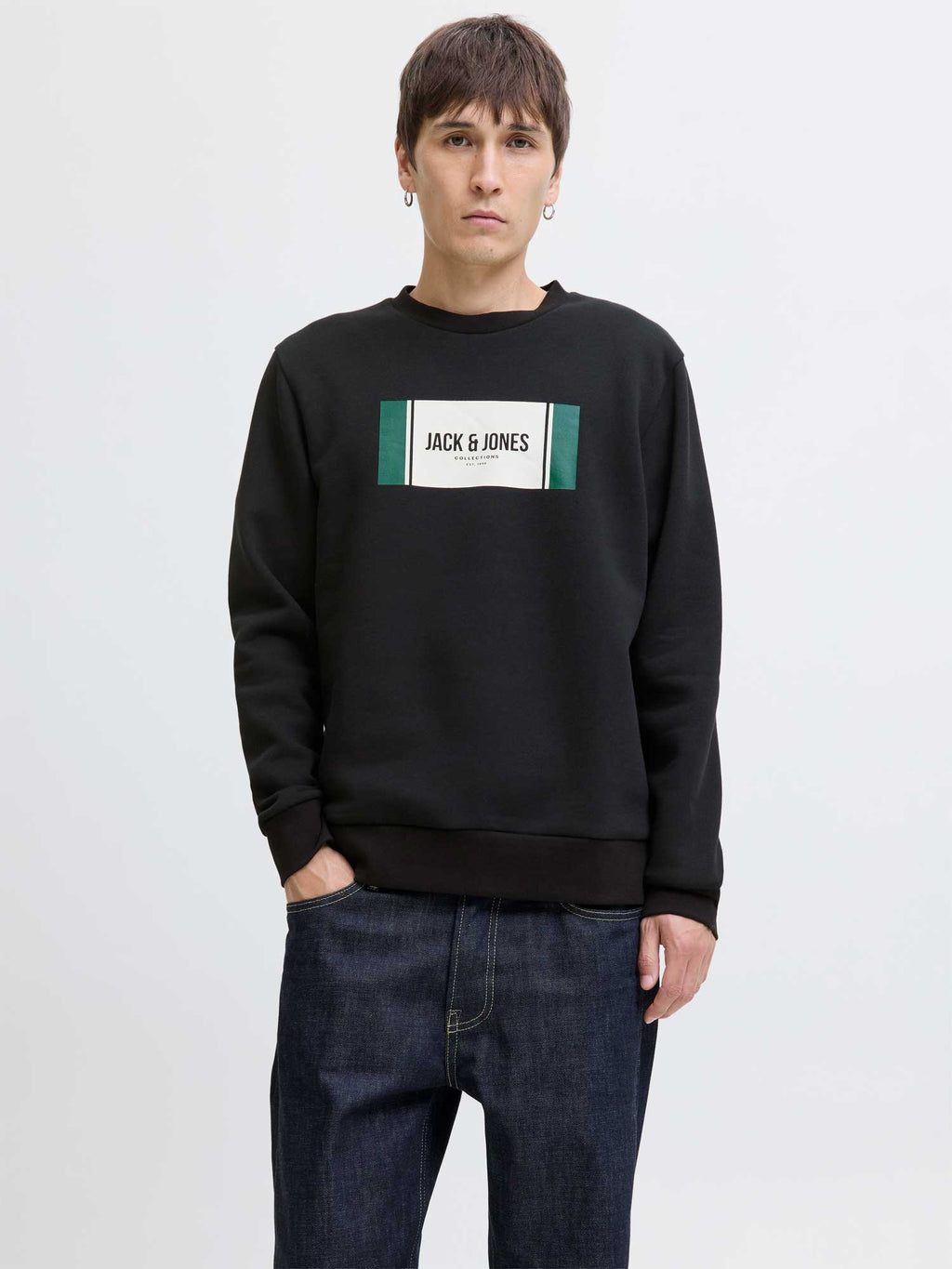 JACK & JONES Блуза JJHAYATO SWEAT CREW NECK BTS LN