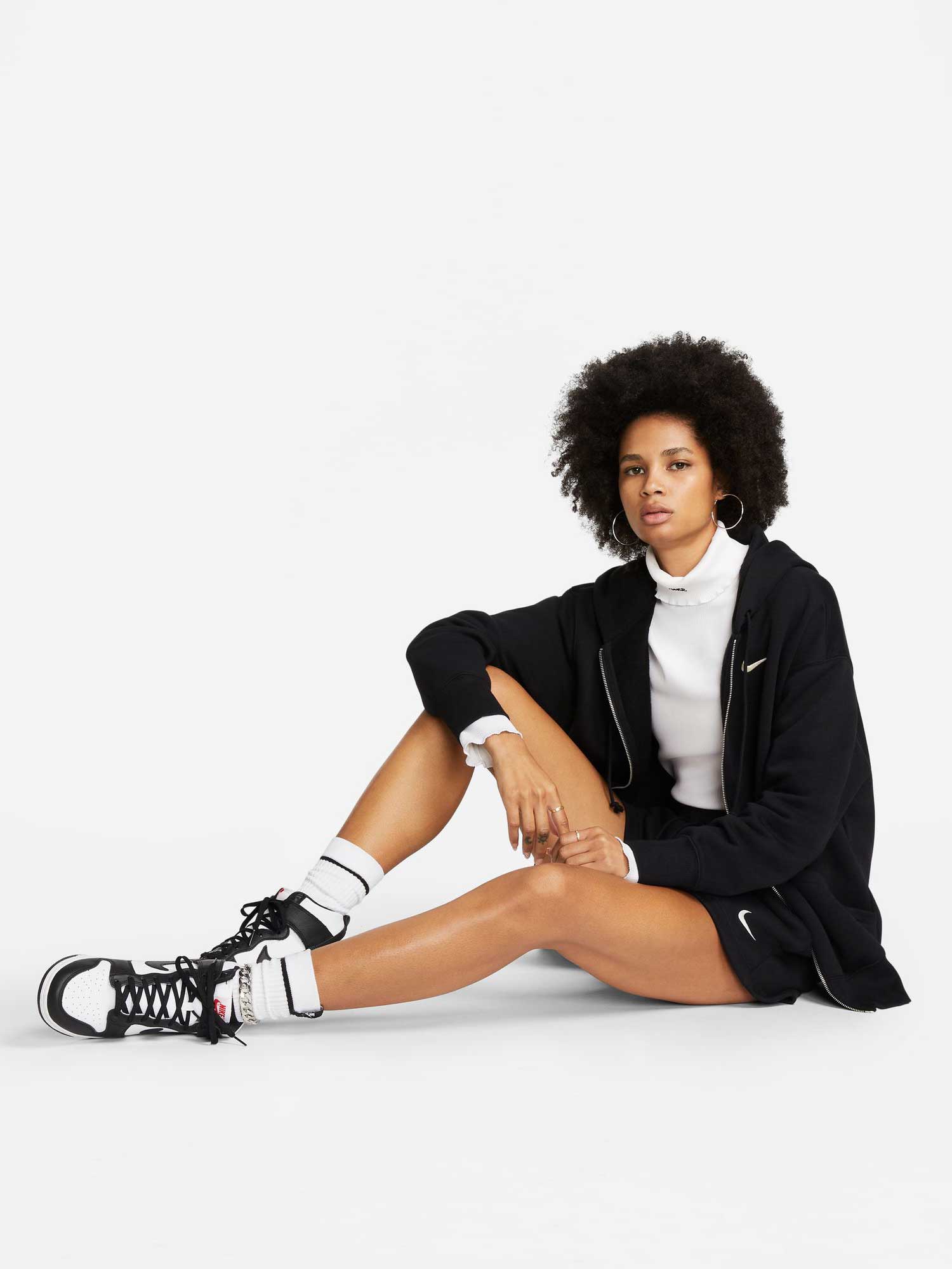 NIKE Суитшърт W NSW PHNX FLC FZ OS HOODIE