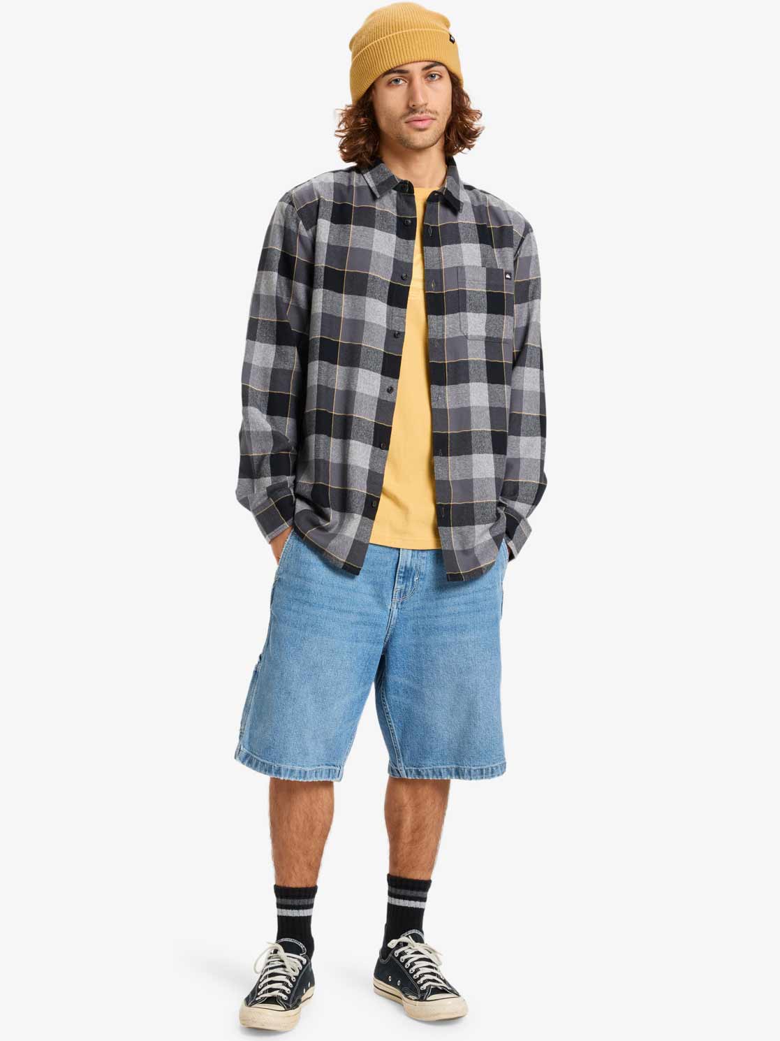 QUIKSILVER Риза MOTHERFLY PLAID LS SHIRT