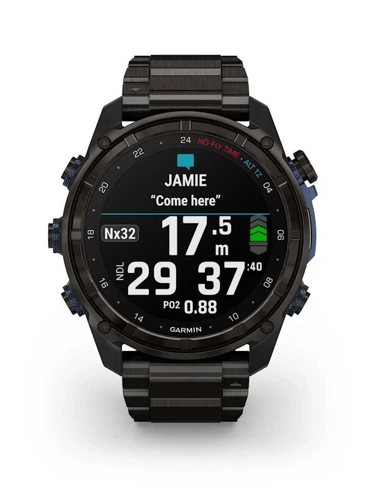 GARMIN GPS Смарт часовник Descent Mk3i титаниева каишка