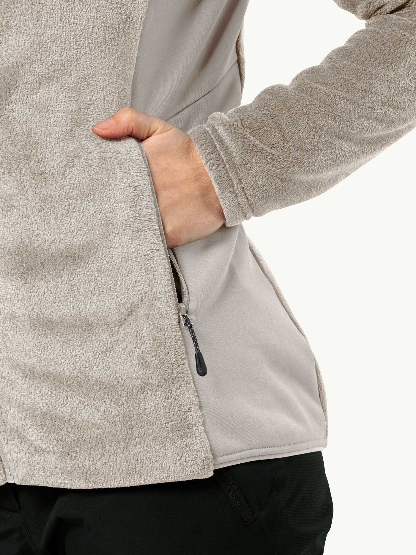 JACK WOLFSKIN Полар ROTWAND HOODED FZ W