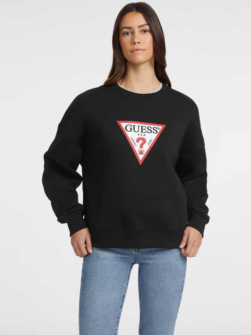 GUESS JEANS Блуза GJ CN OS ICONIC TRIANGLE SWEAT
