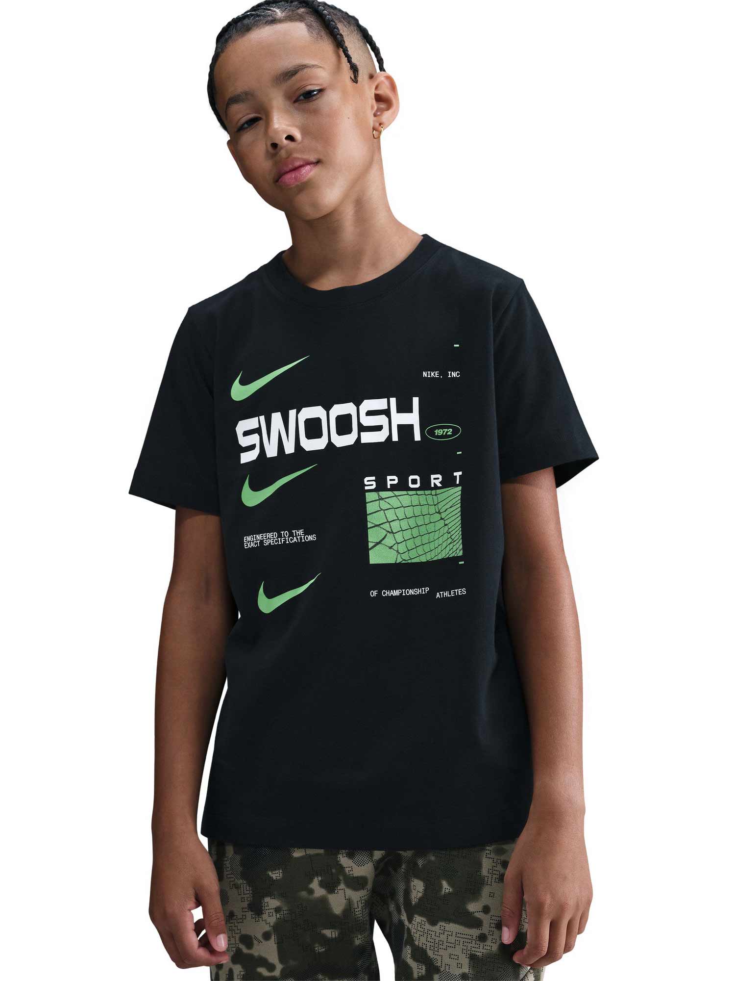 NIKE Тениска K NSW TEE SWOOSH SPT
