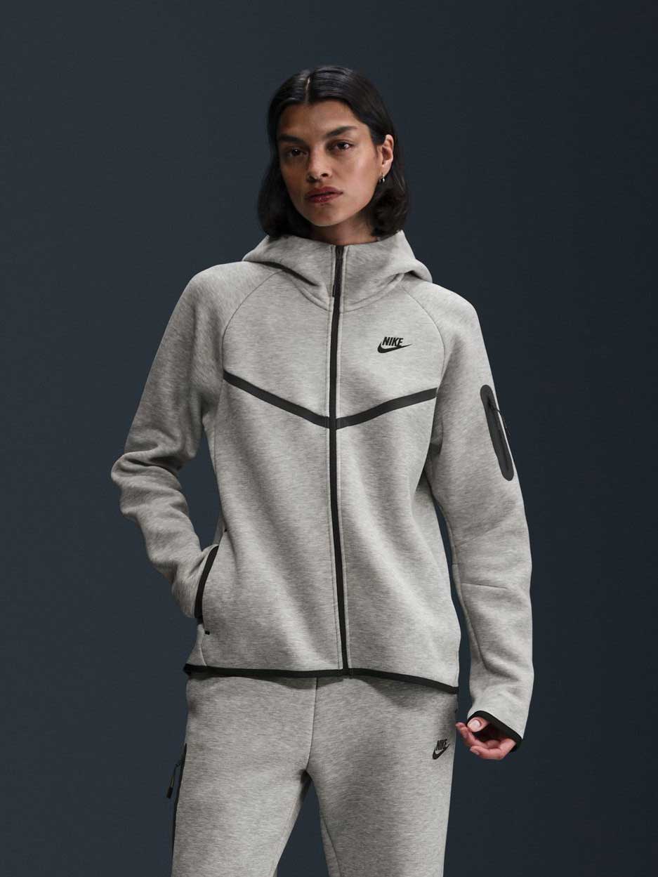 NIKE Суитшърт W NSW TCH FLC WR FZ HDY 2