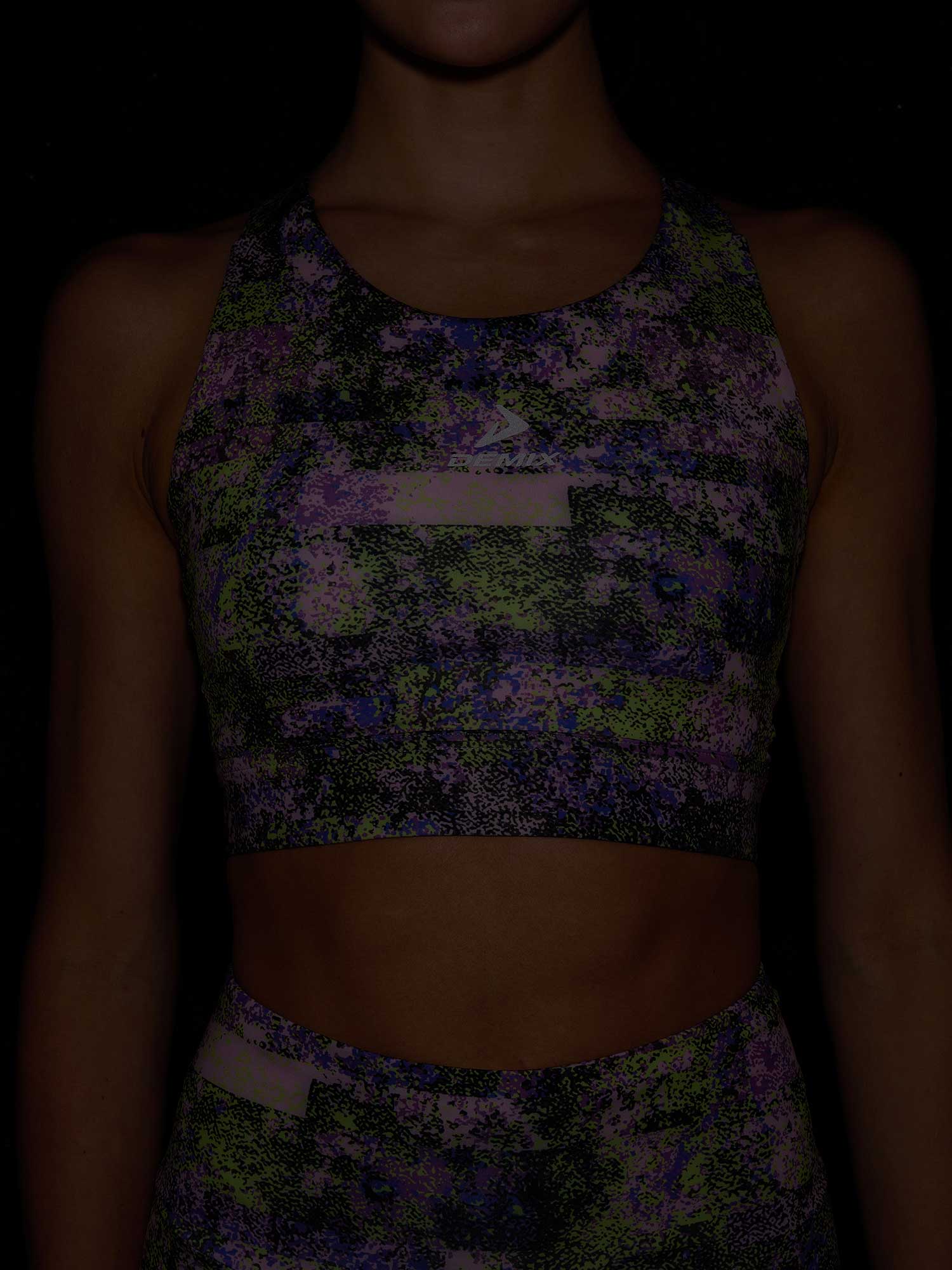 DEMIX Спортен сутиен W D Running Trail AOP Bra