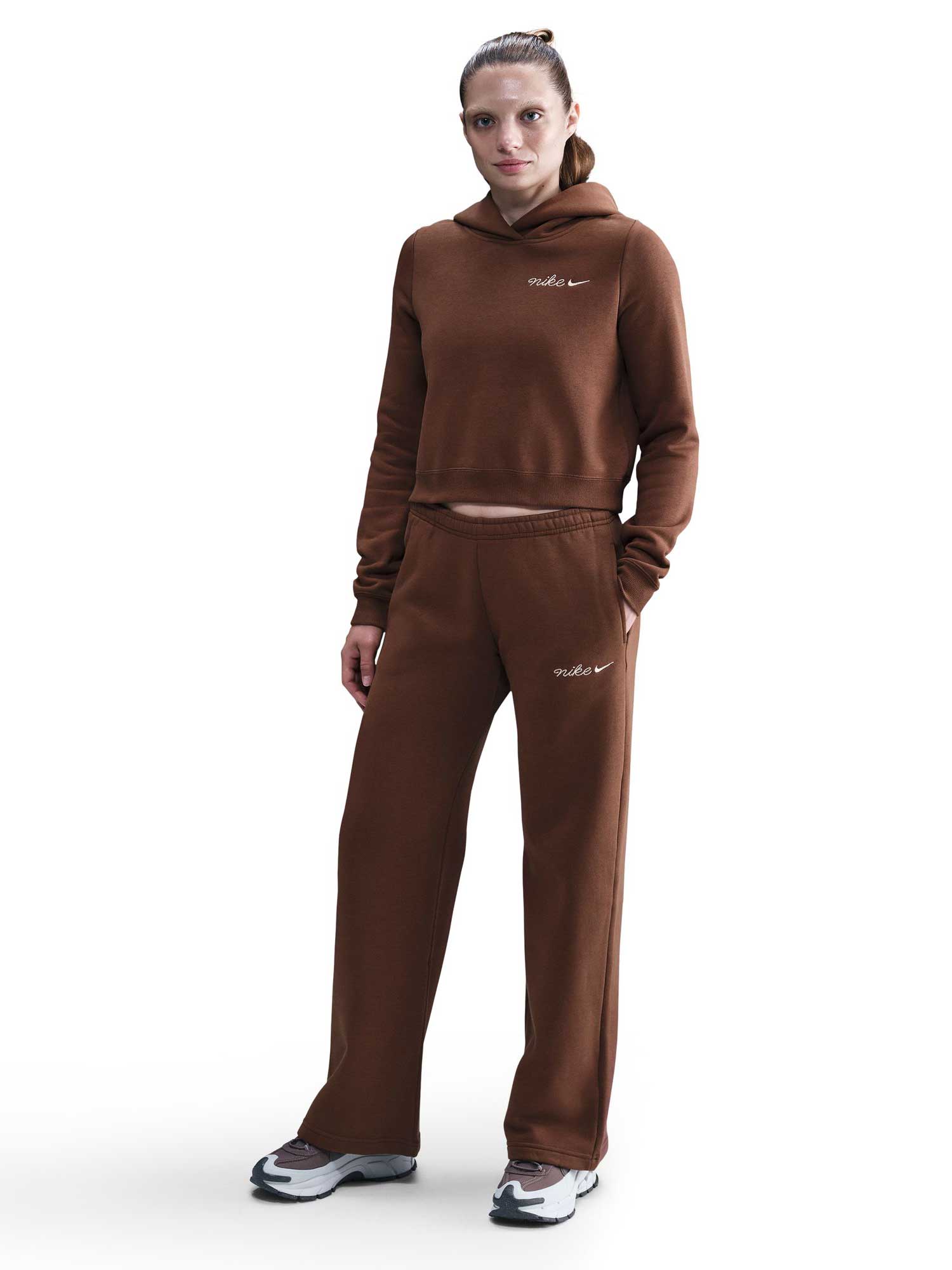NIKE Спортно долнище W NSW PHNX FLC STRGHT LEG PNT