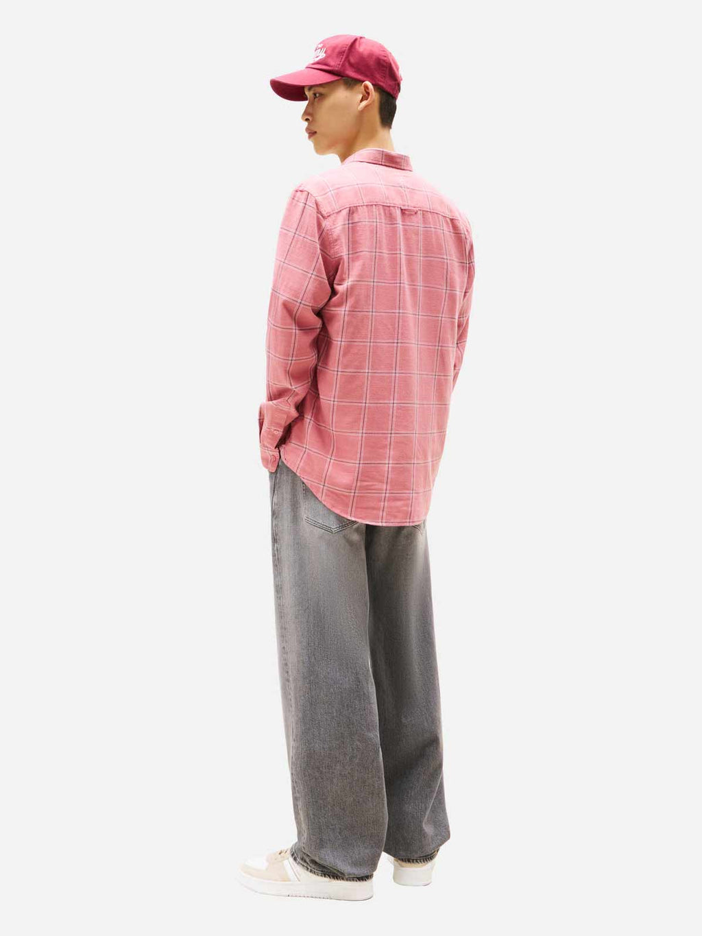TOMMY JEANS Риза TJM ESSNTL TWILL CHECK REG SHI