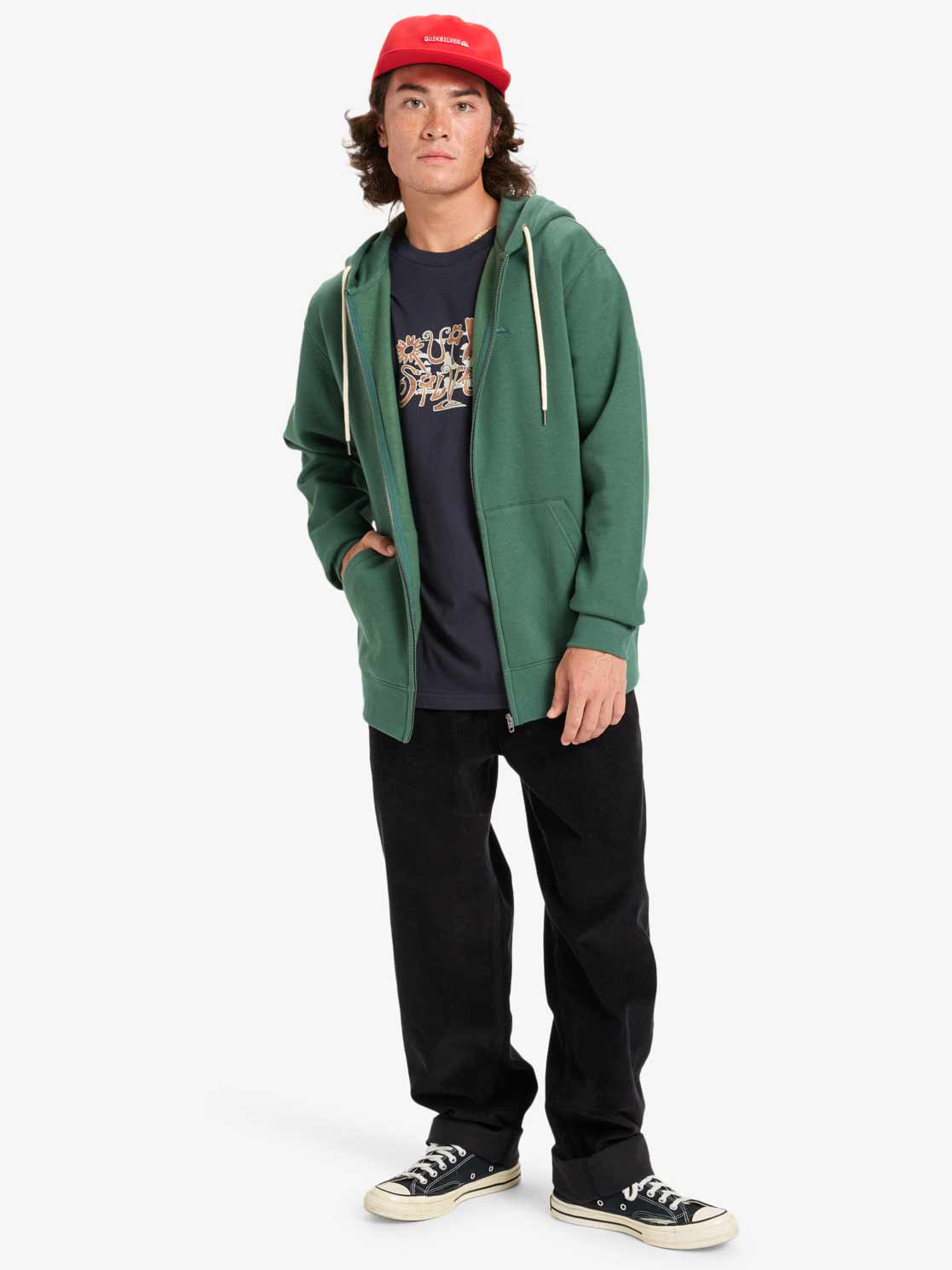 QUIKSILVER Суитшърт SALT WATER ZIP HOODIE
