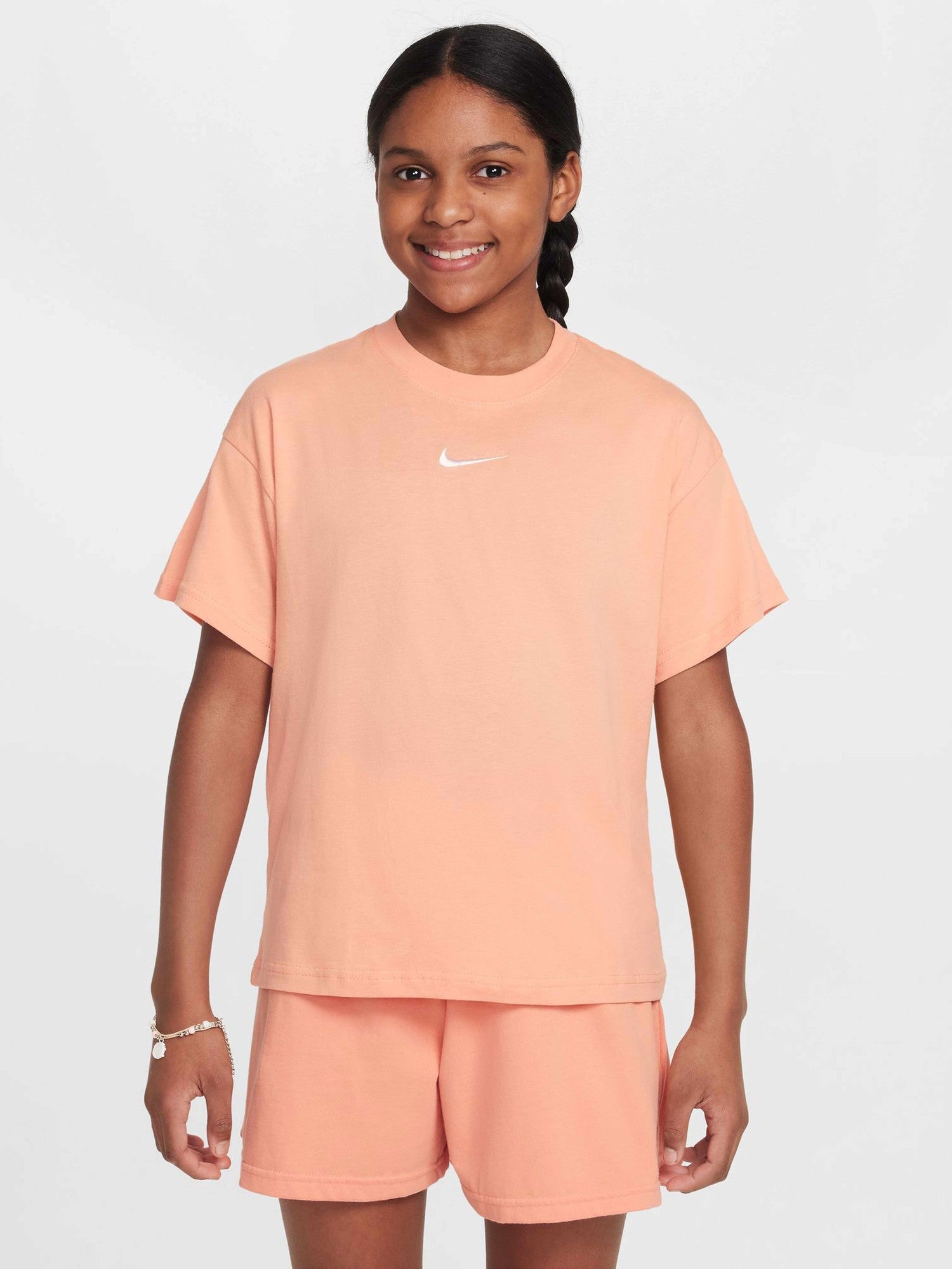 NIKE Тениска G NSW TEE BOY ESSNTL LBR