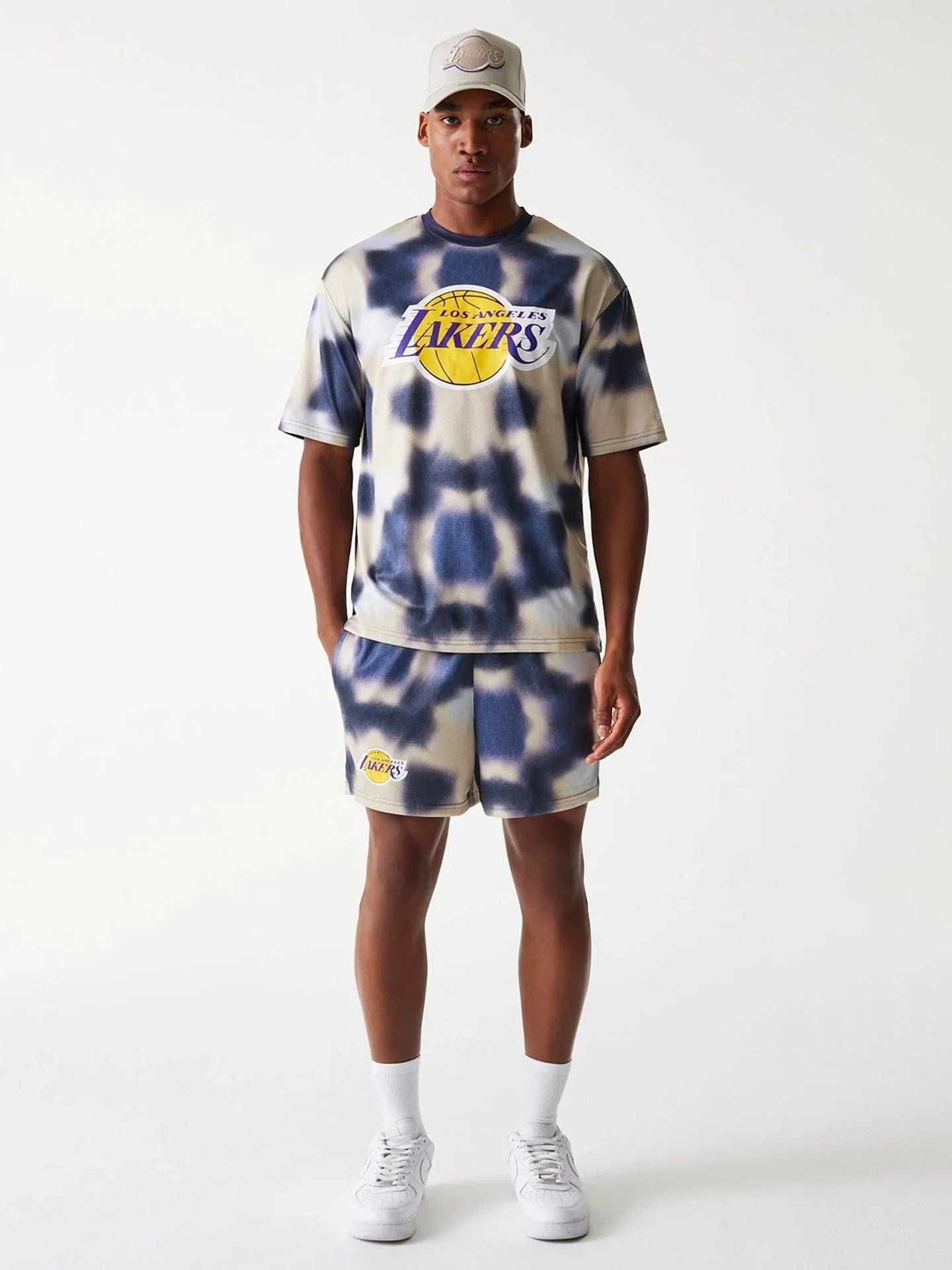 NEW ERA Тениска NBA AOP OS TEE LOSLAK