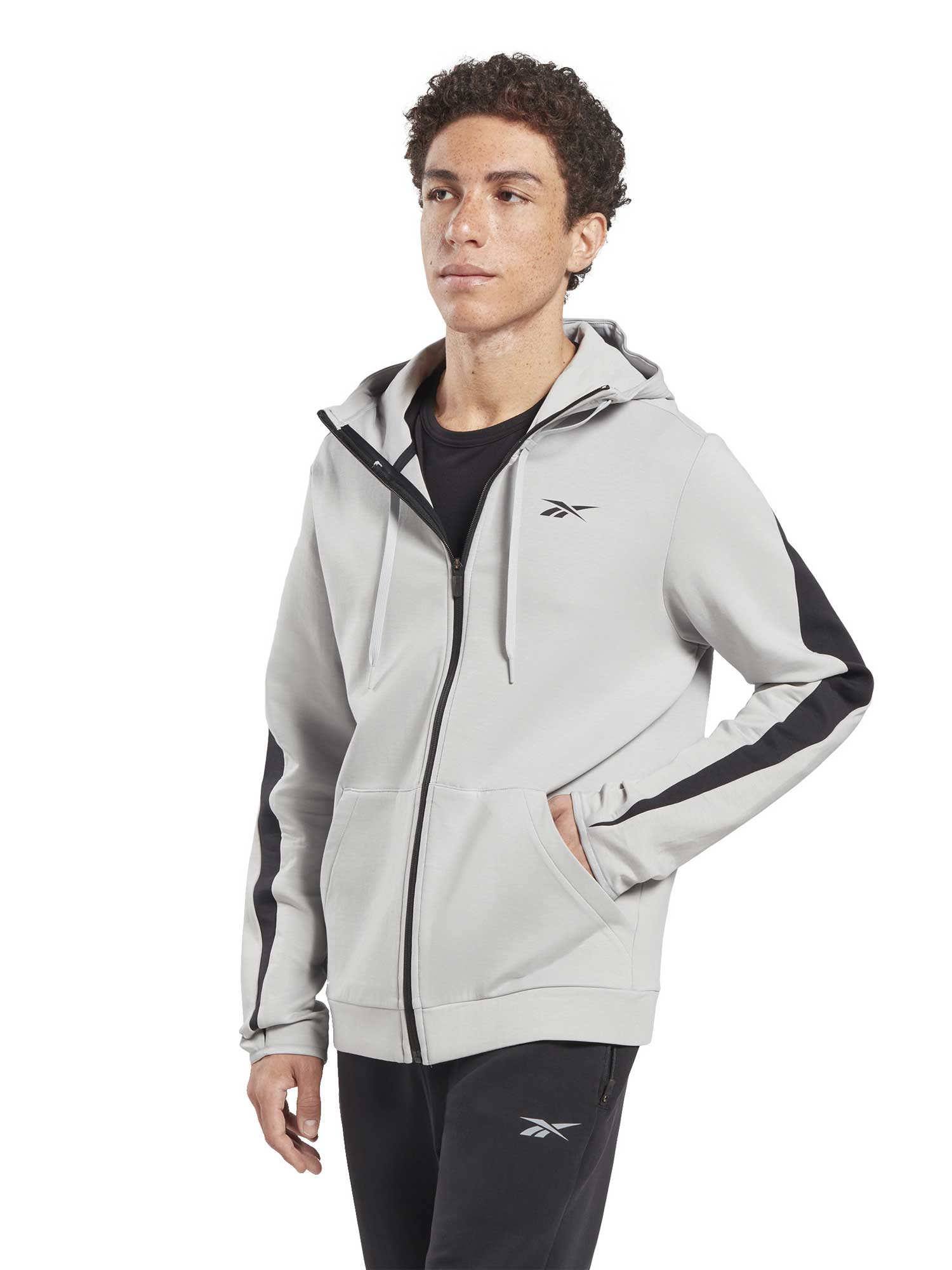 REEBOK Суитшърт DreamBlend Zip-Up Hooded Jacket