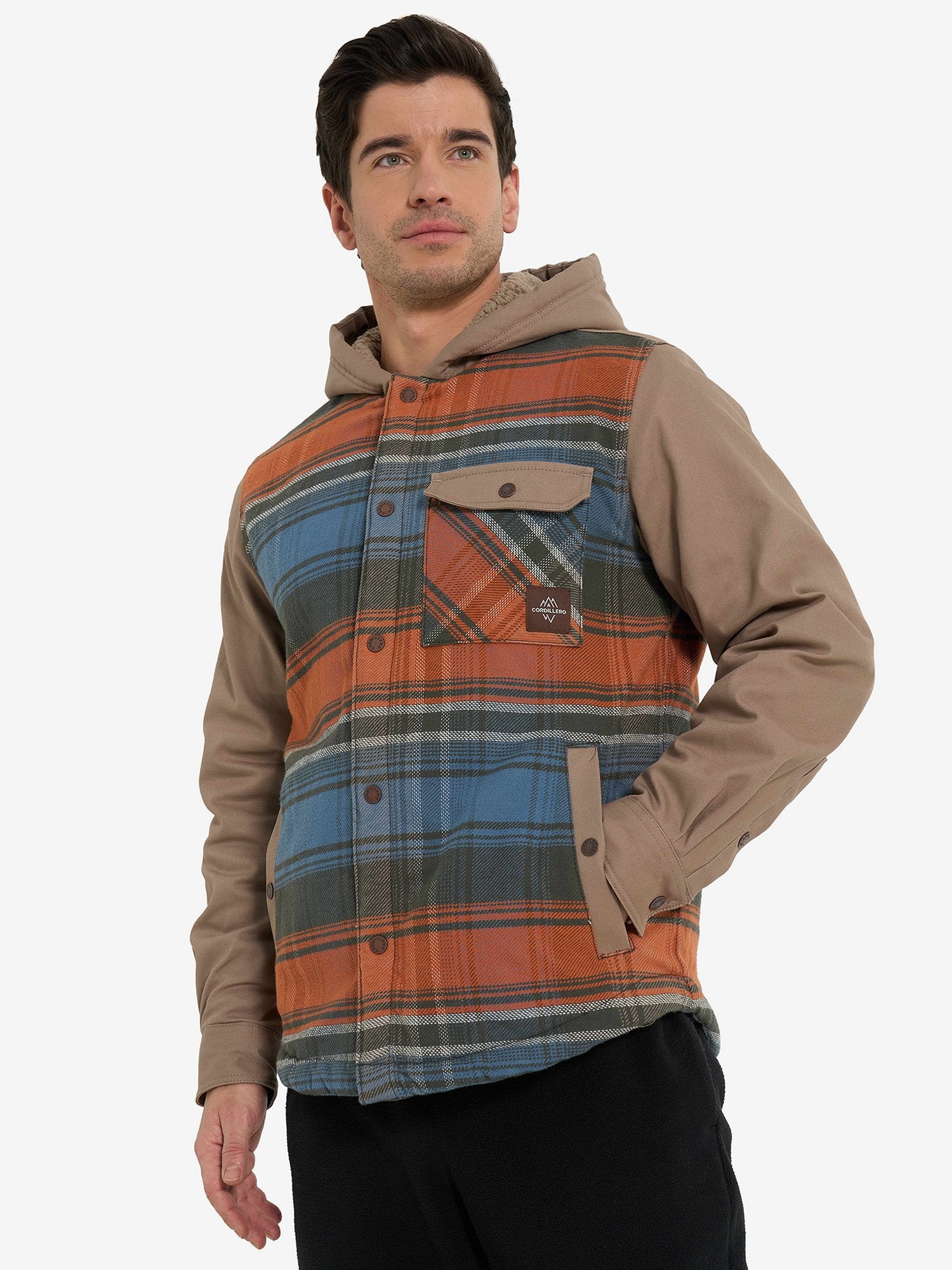 CORDILLERO Яке Male Hooded shirt with sherpa