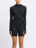 REEBOK Спортно горнище MESH FZ COVERUP