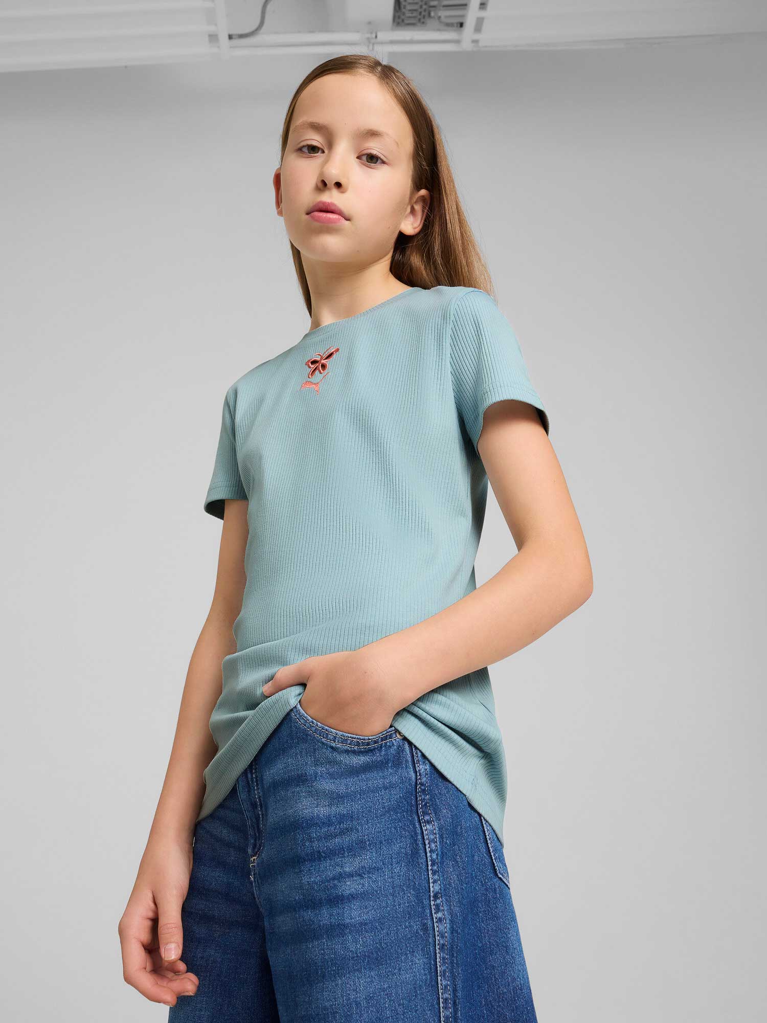 PUMA Тениска Graphics Ribbed Tee IV G