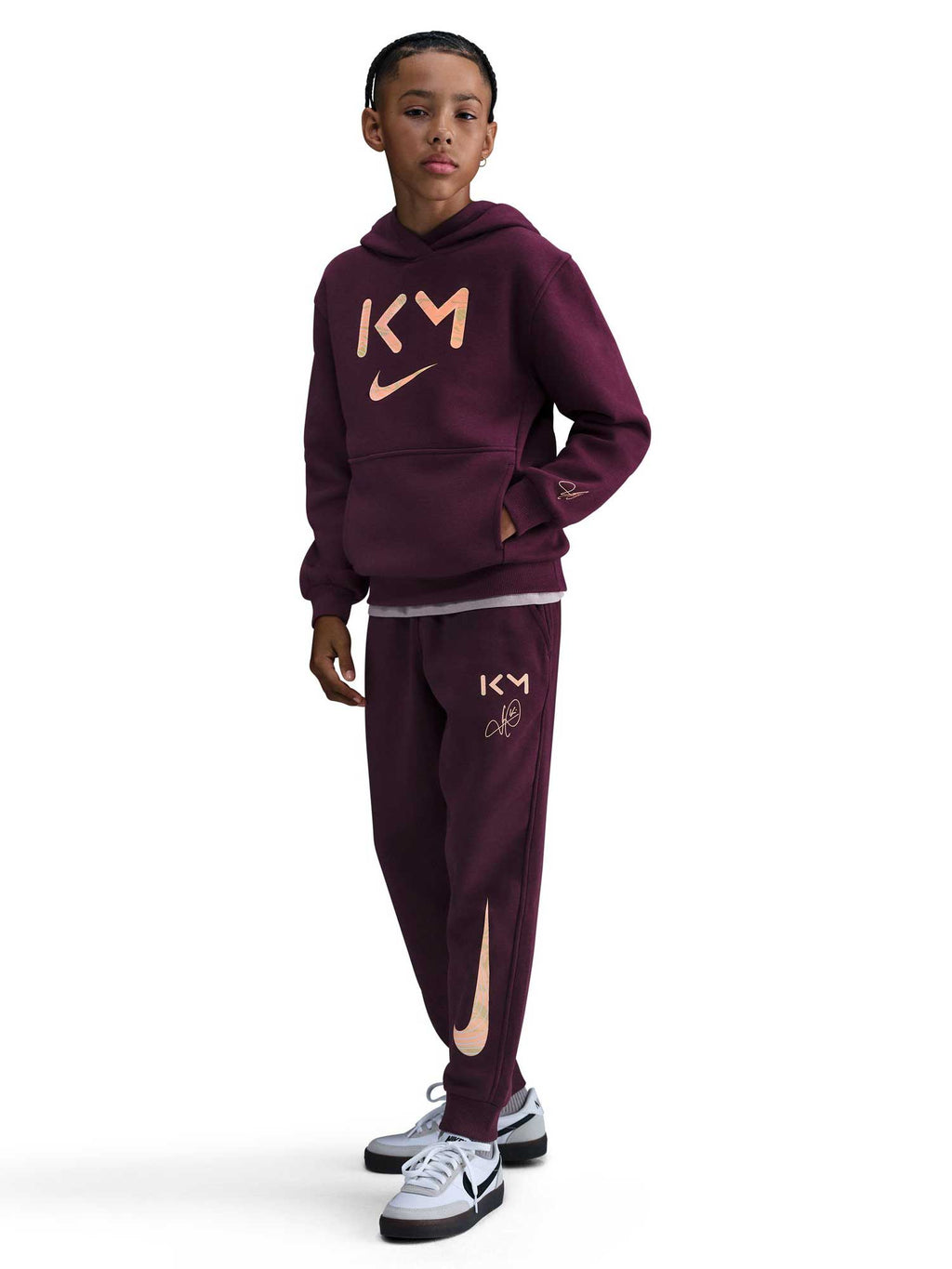 NIKE Суитшърт Kylian Mbappe K NK CLUB FLC HDY -PD
