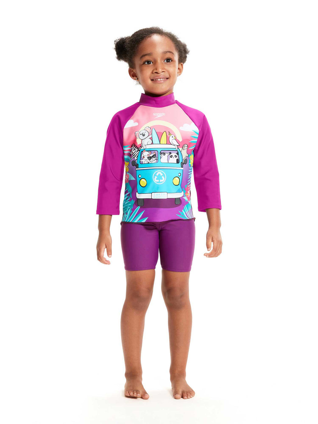 SPEEDO Блуза с UV защита GIRLS DIGITAL TOP